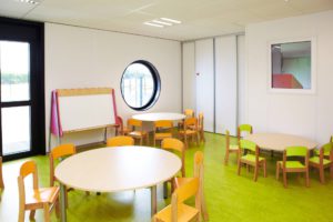 Scolaire, salle de classe en modulaire-Bodard