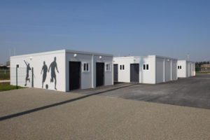 Vestiaire de sport en modulaire-Bodard